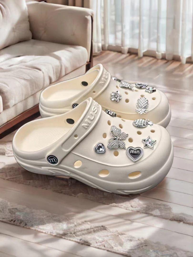 增高防滑百搭包头半拖海边沙滩凉拖