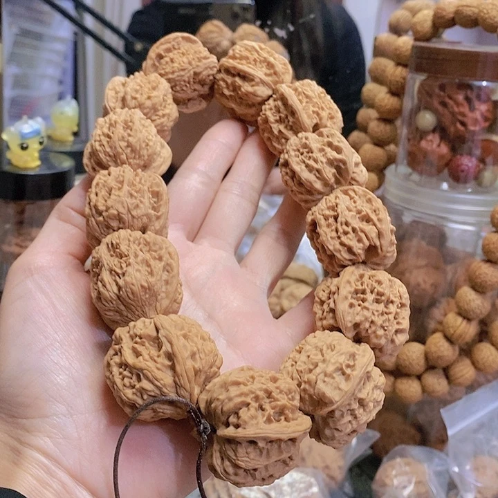 【闪购商品】文玩核桃把件燕*32千佛山手持