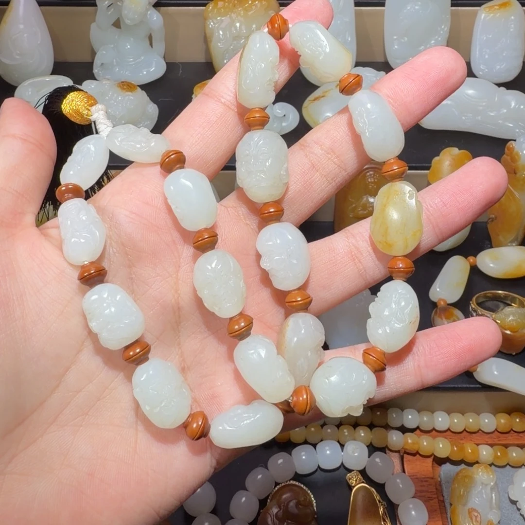 和田玉未镶嵌手链