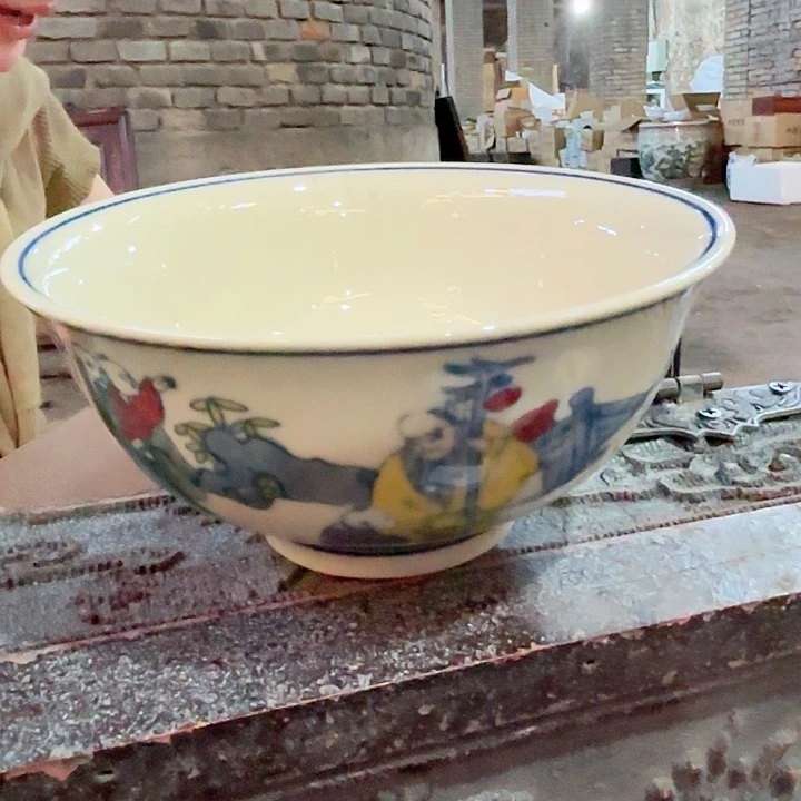 摆件景德镇高温陶瓷人物图