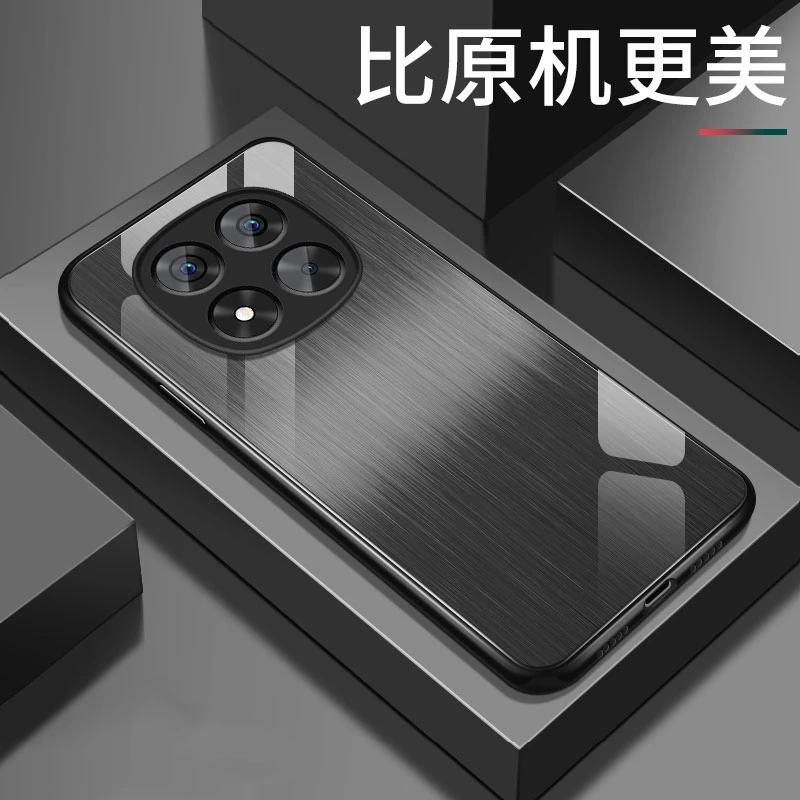 金属质感适用红米note15手机壳新款note15pro+钢化玻璃15r保护套