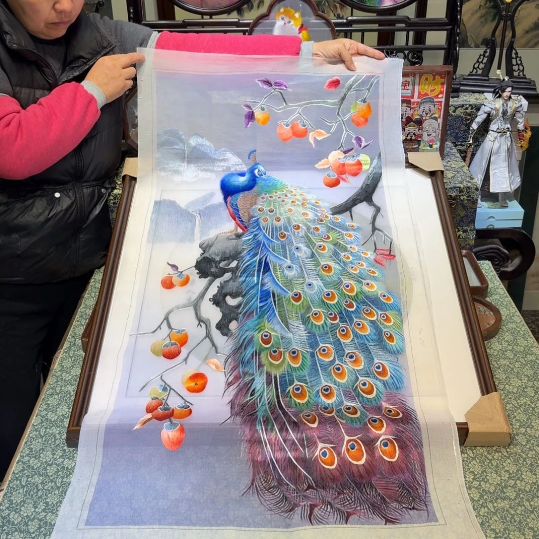 刺绣手工苏绣工艺单面绣片