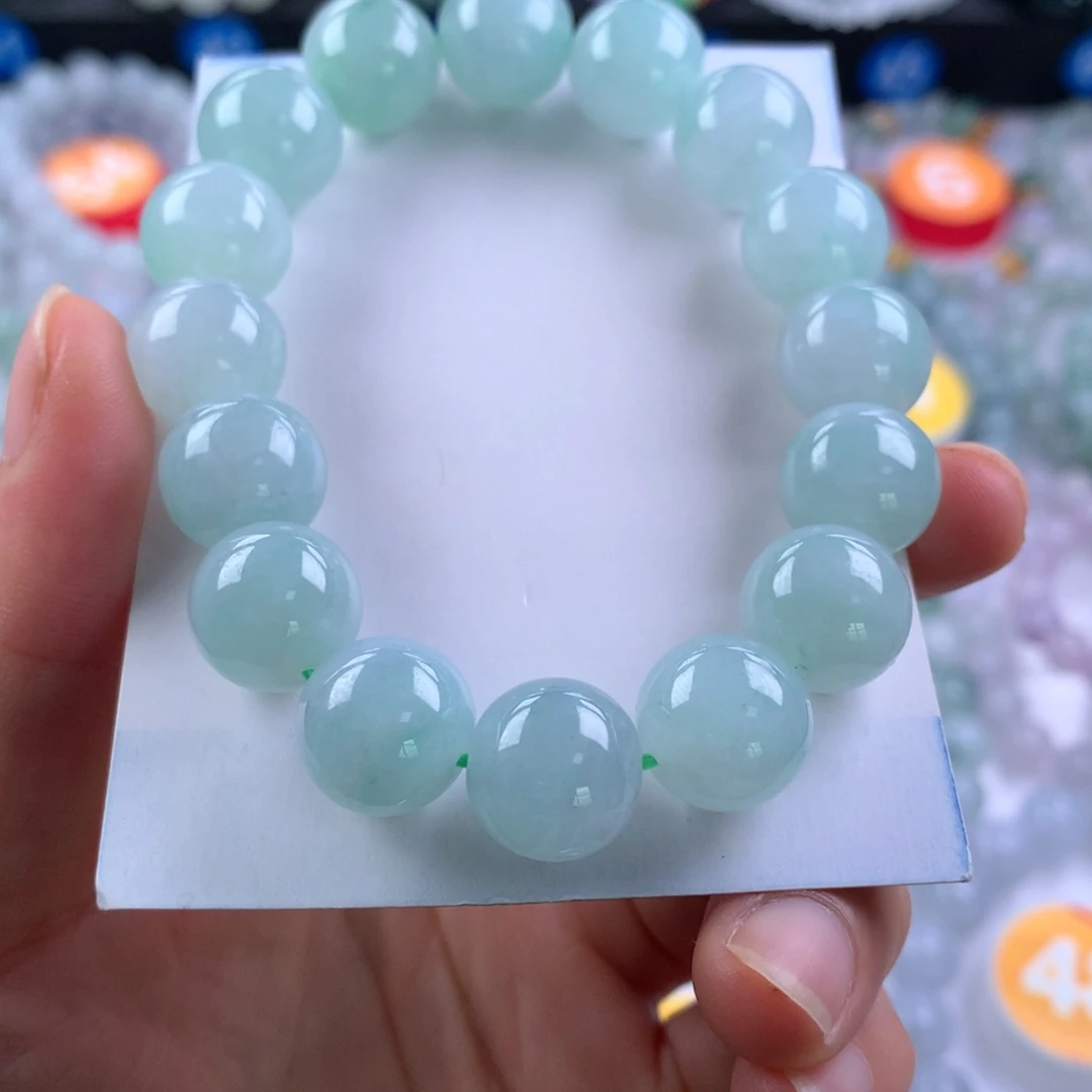 翡翠未镶嵌手链卡12.9
