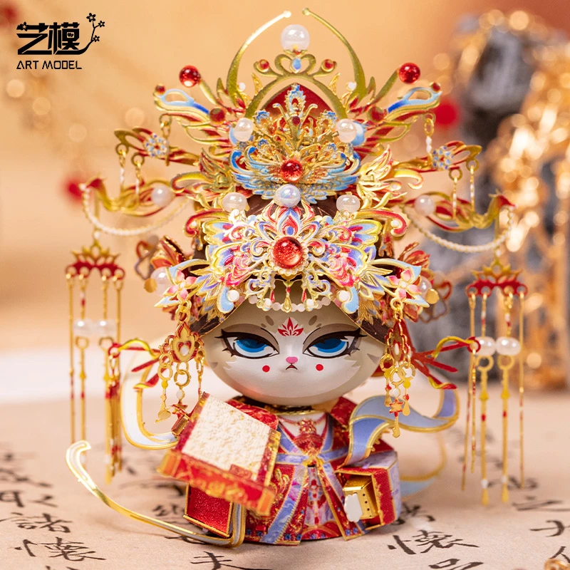 艺模喵之城猫头金属模型手工潮玩摆件情人节礼物2025车载精美摆件