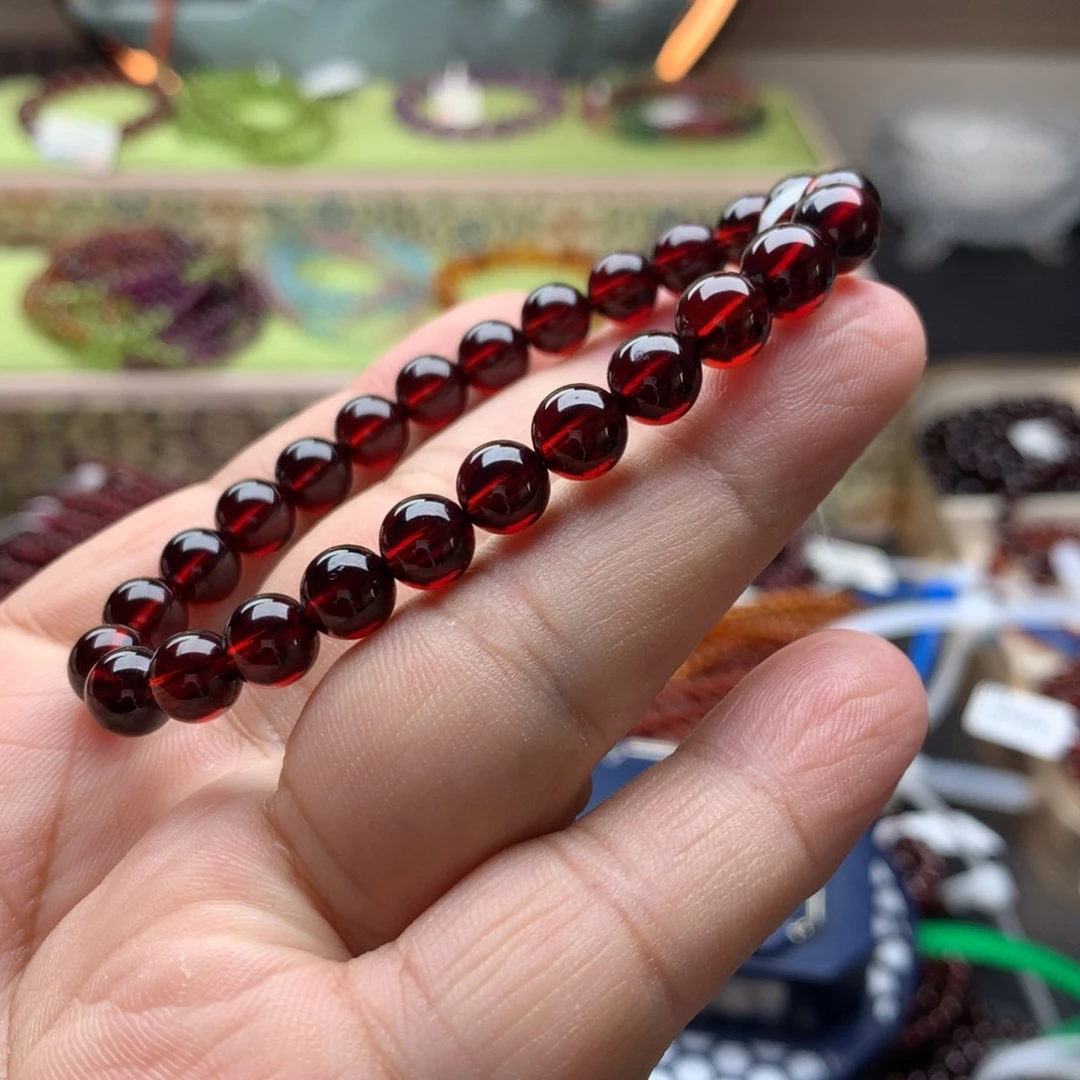 石榴石未镶嵌手串7.5