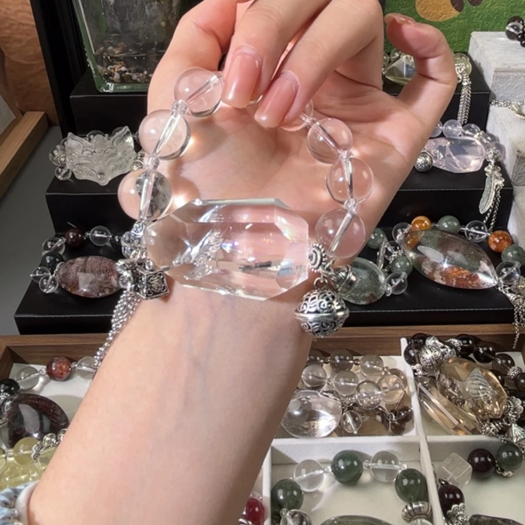 桃***9合金手链水晶手串