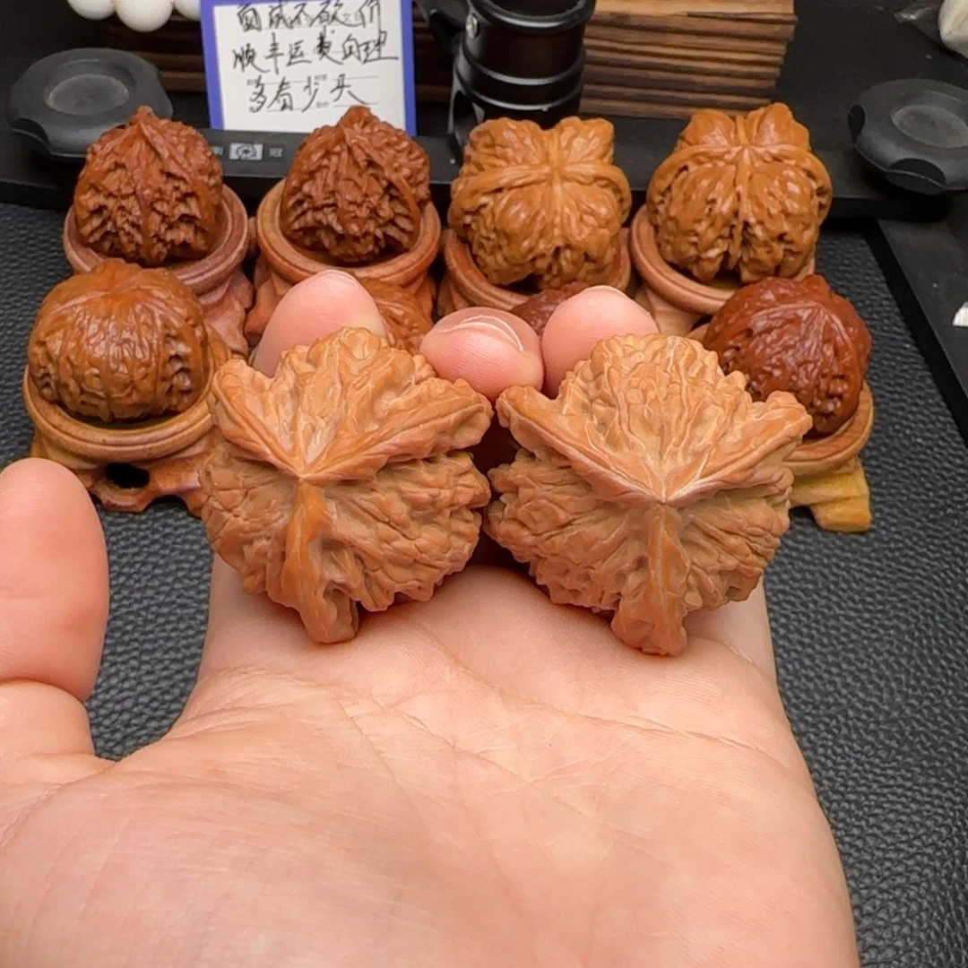 把件文玩核桃盘山三棱 33尺寸