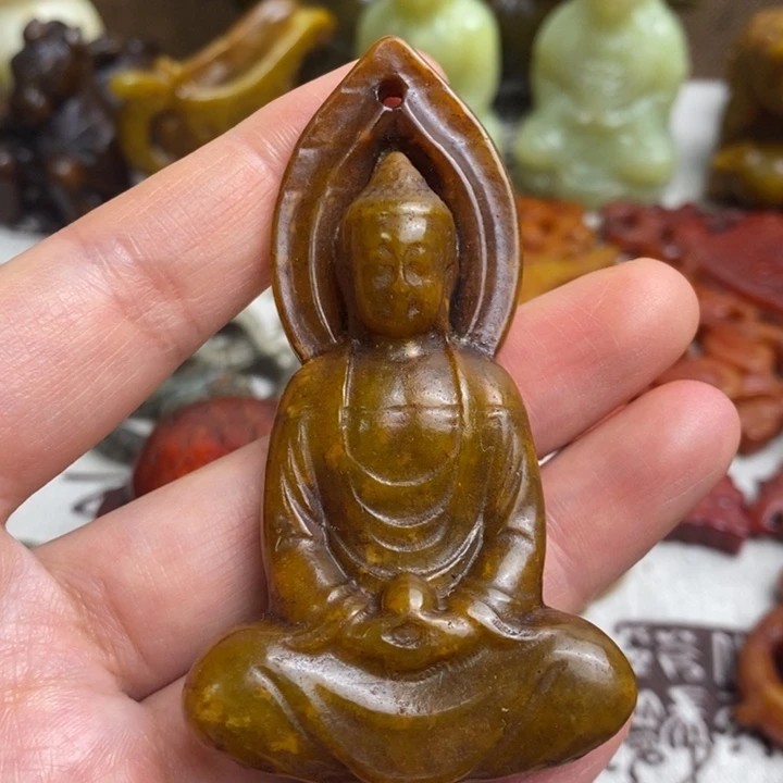 蛇纹石玉未镶嵌颈饰97