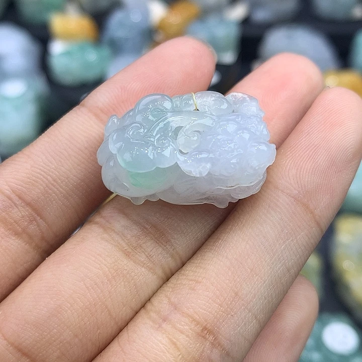 颈饰未镶嵌翡翠天然缅甸翡翠
