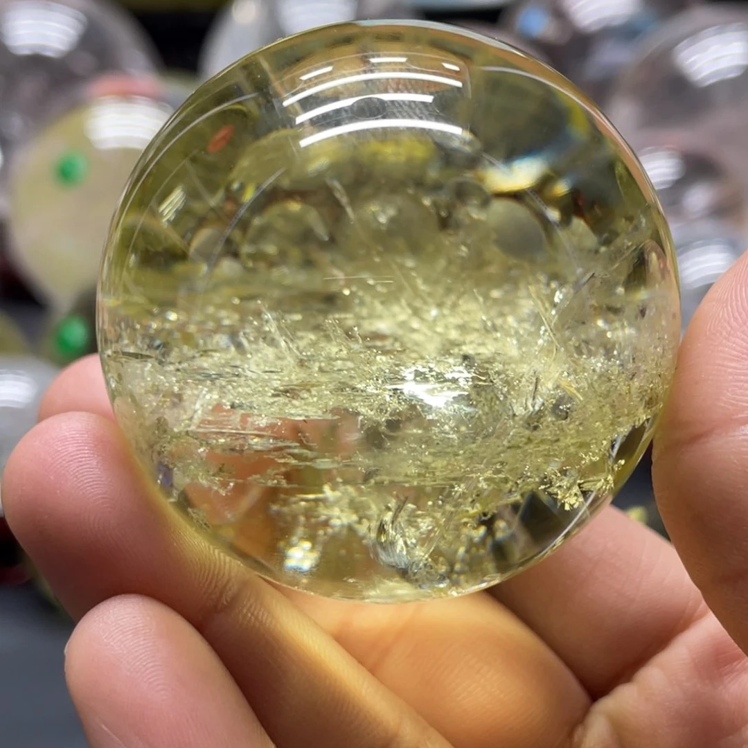 水晶MM黄水晶球L2898未镶嵌用****8