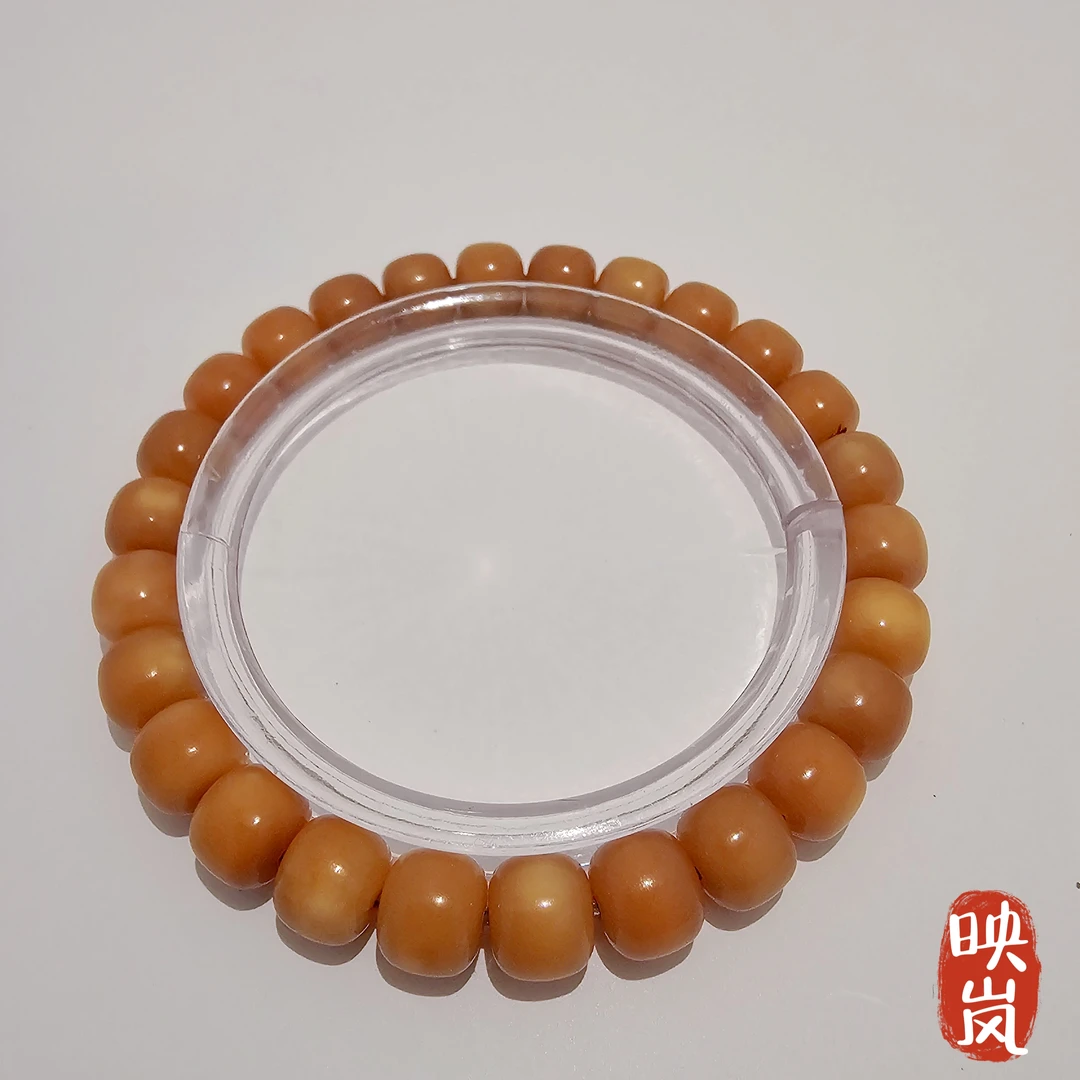 天然玉化龙脊菩提手串