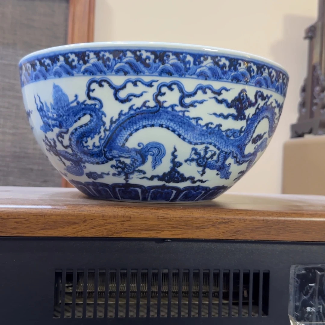 双明龙仿古风水缸放漏