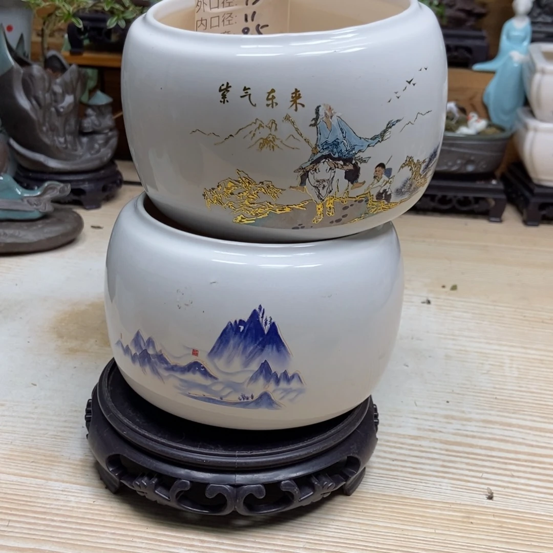 瓷片陶瓷花盆陶瓷艺术