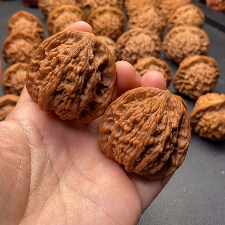 把件文玩核桃43.5尺蓟县山地虎头