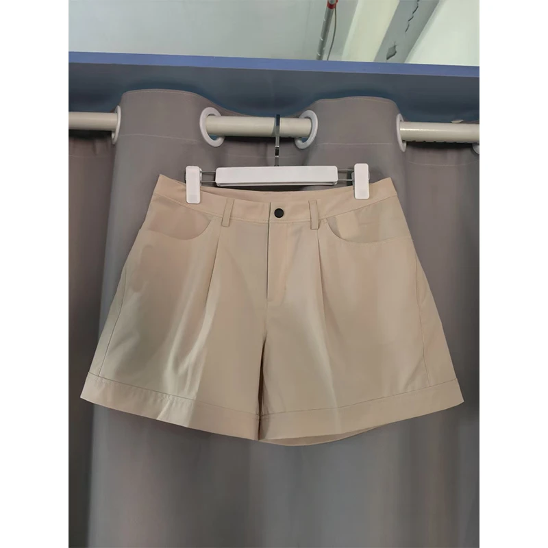 2225402 女款休闲弹力透气梭织五分裤