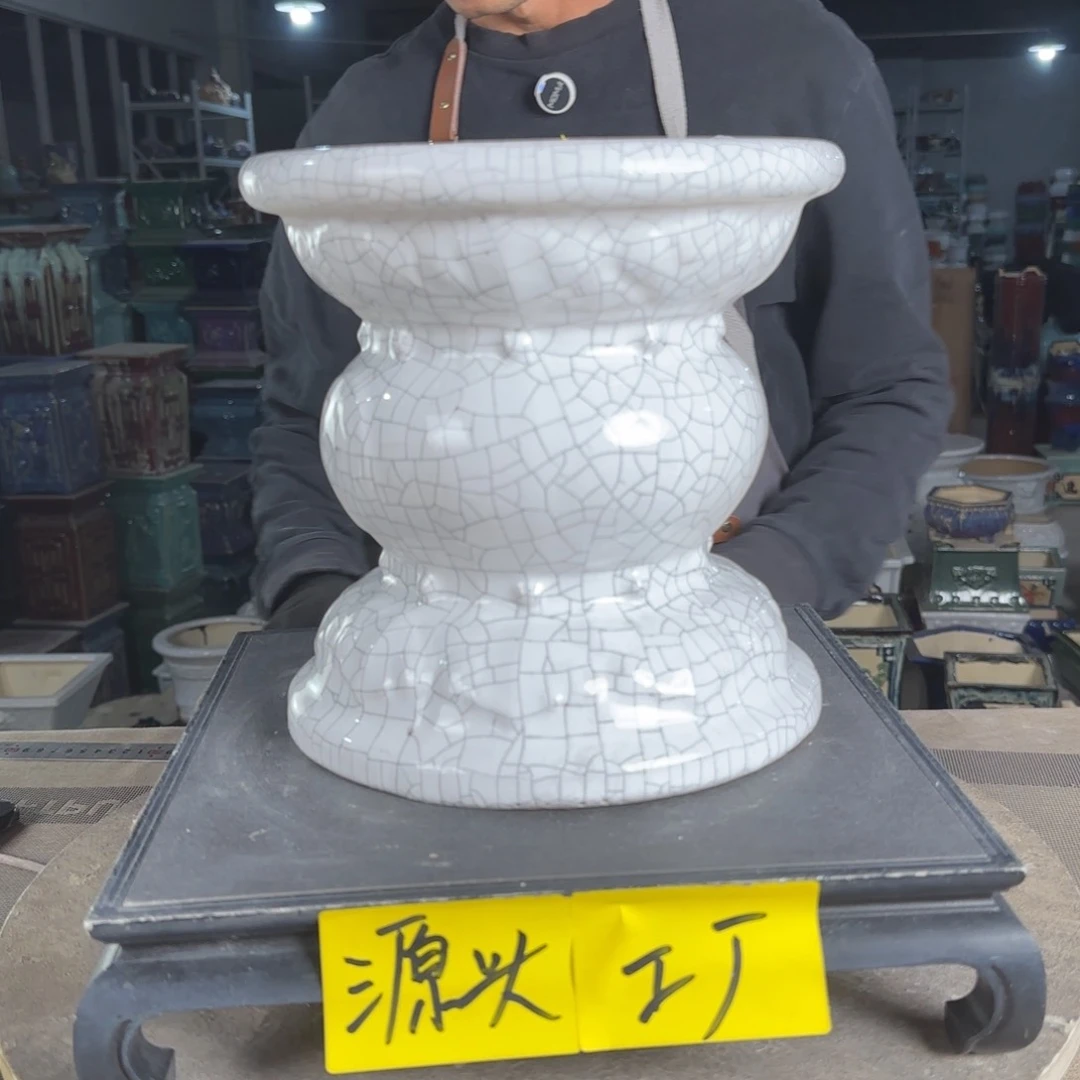 石湾花盆面宽23，高23