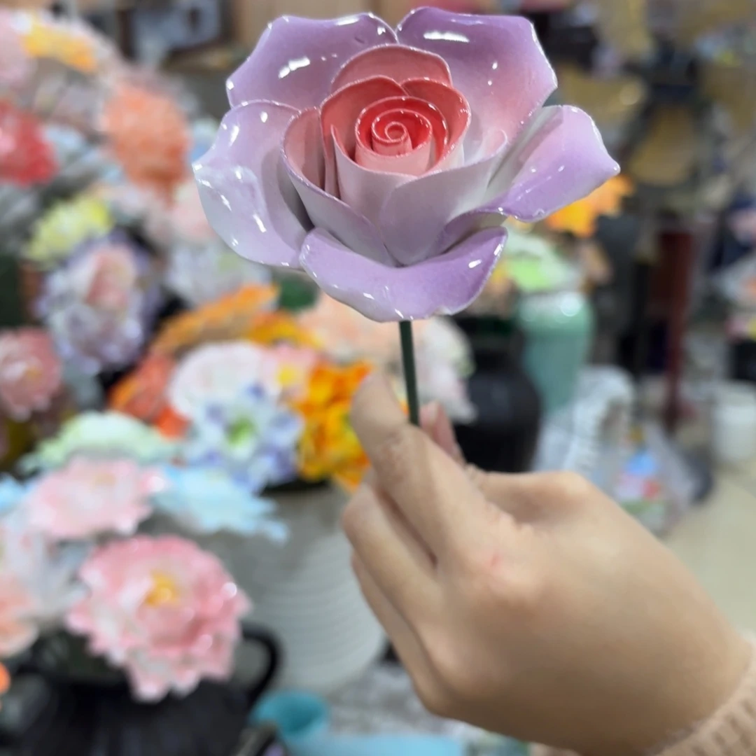 陶瓷花，20元发货，退款拉黑