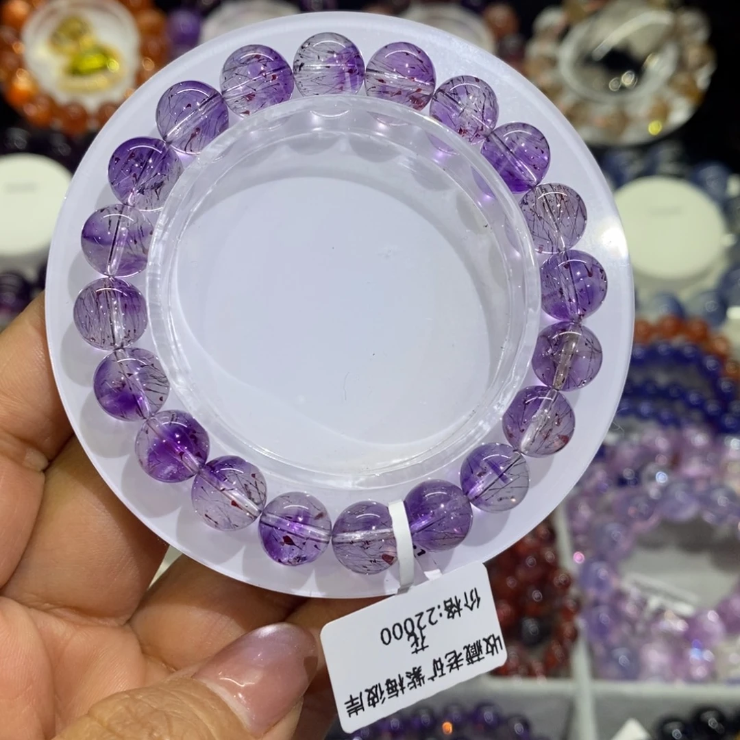 未镶嵌水晶手链紫梅彼岸花9