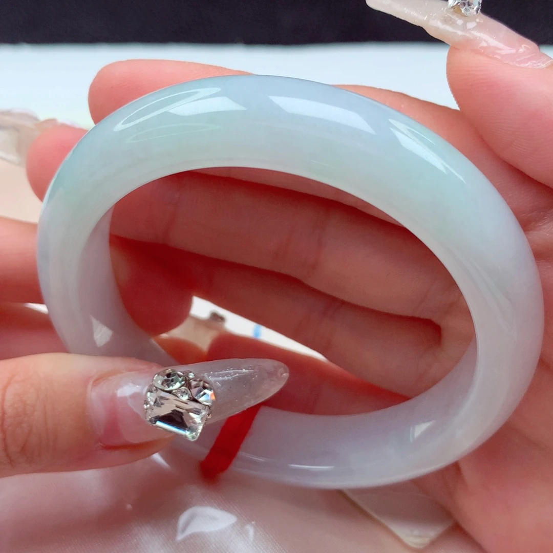 翡翠手镯未镶嵌天然缅甸翡翠A货手镯 24号