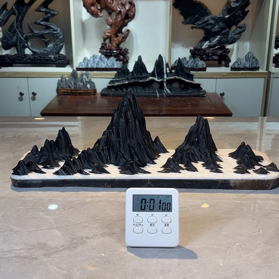 李***～灵璧石手工雕刻奇石摆件