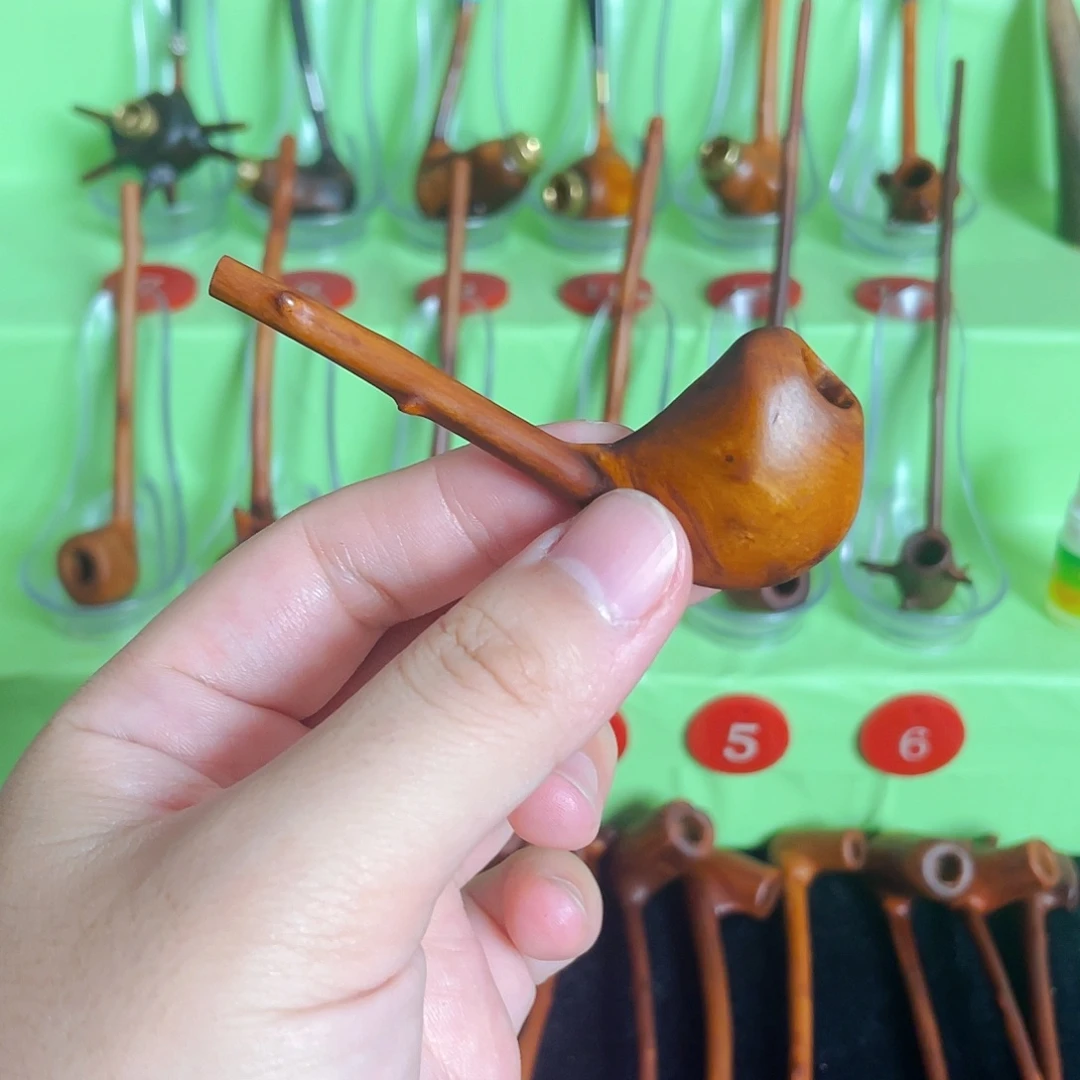 血***子香榧木檬子木文玩烟斗