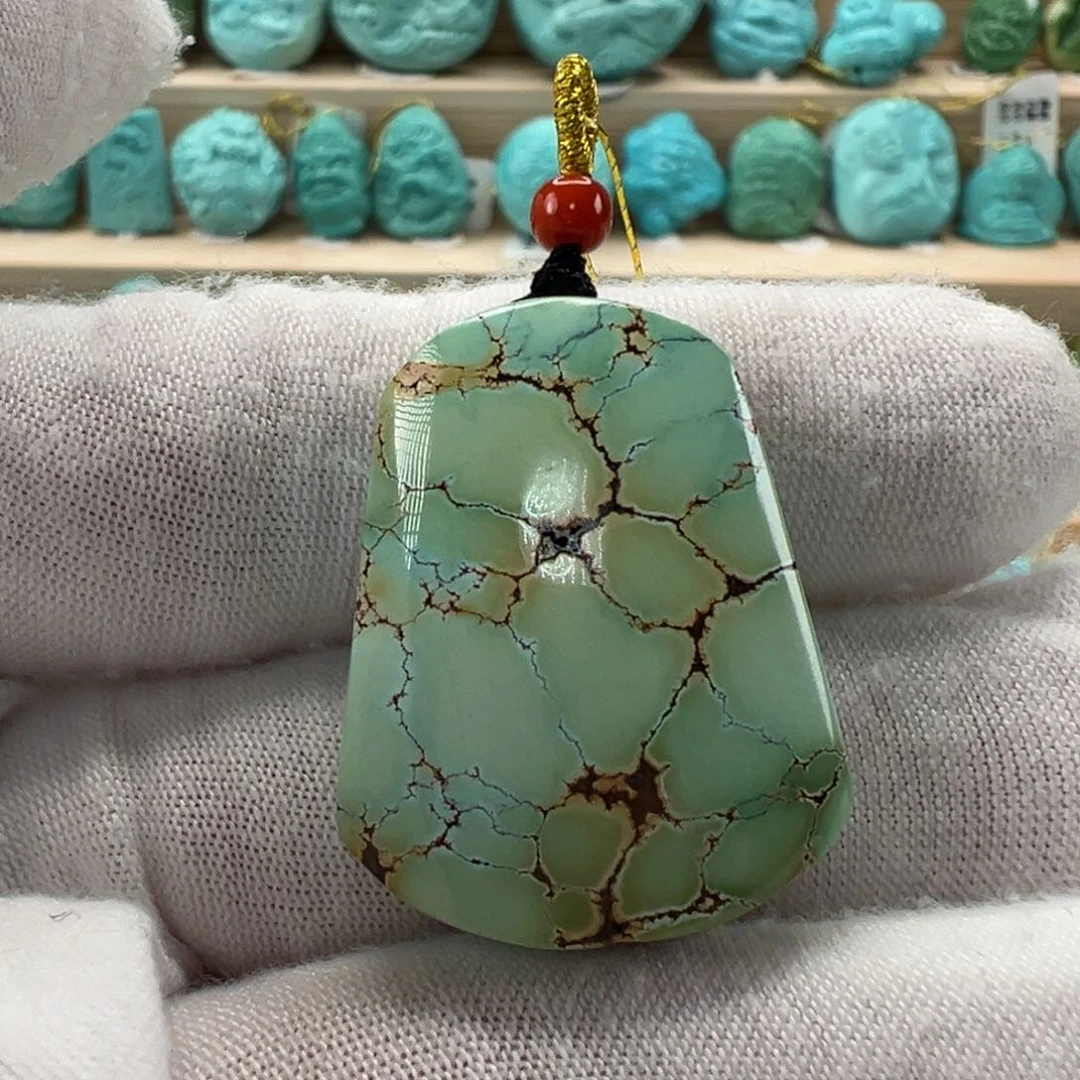 未镶嵌绿松石无事牌23mm