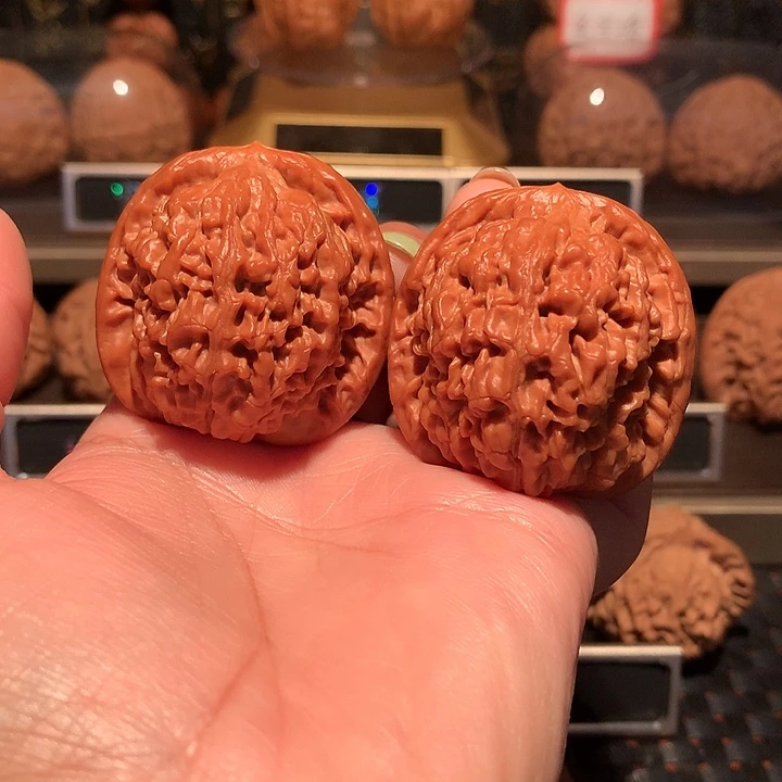 文玩核桃把件莲花41尺