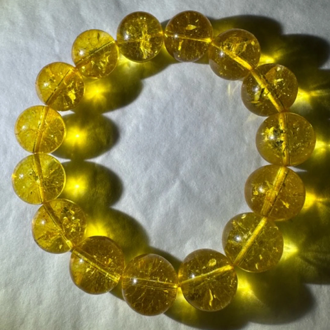 SJ天然黄水晶手串SJ0740