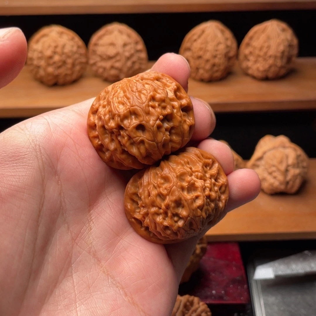 文玩核桃把件党*.38精配磨盘