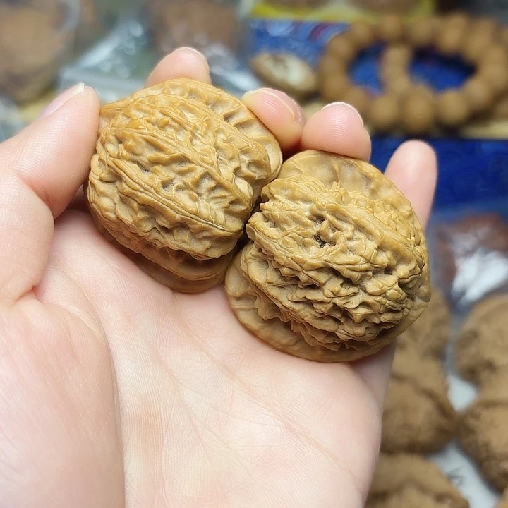 吊坠文玩核桃白狮子