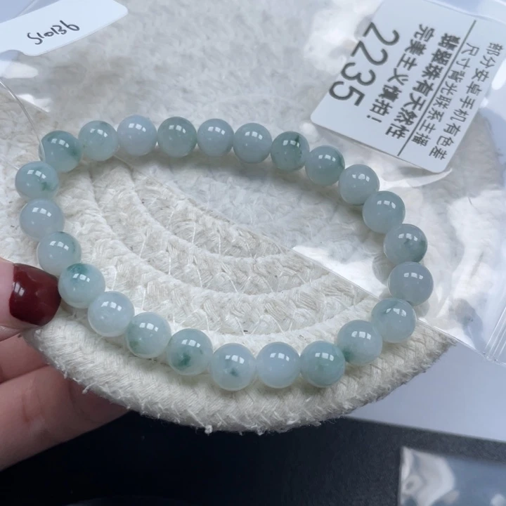 毛***女翡翠未镶嵌手链天然A货缅甸翡翠8