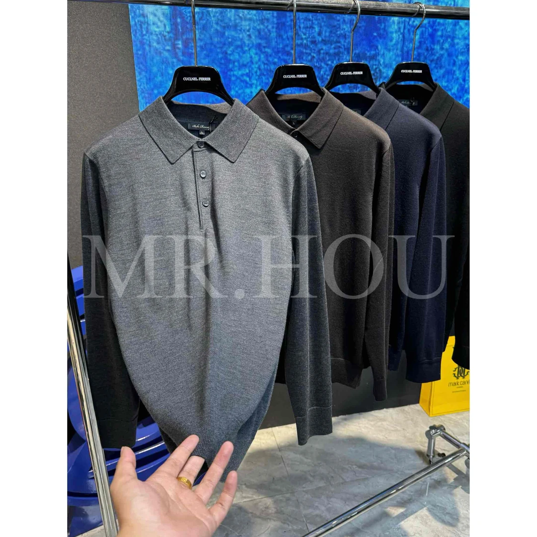 【爵派尔】SK 508 "塔斯马尼亚"100羊毛 定制针织翻领POLO衫