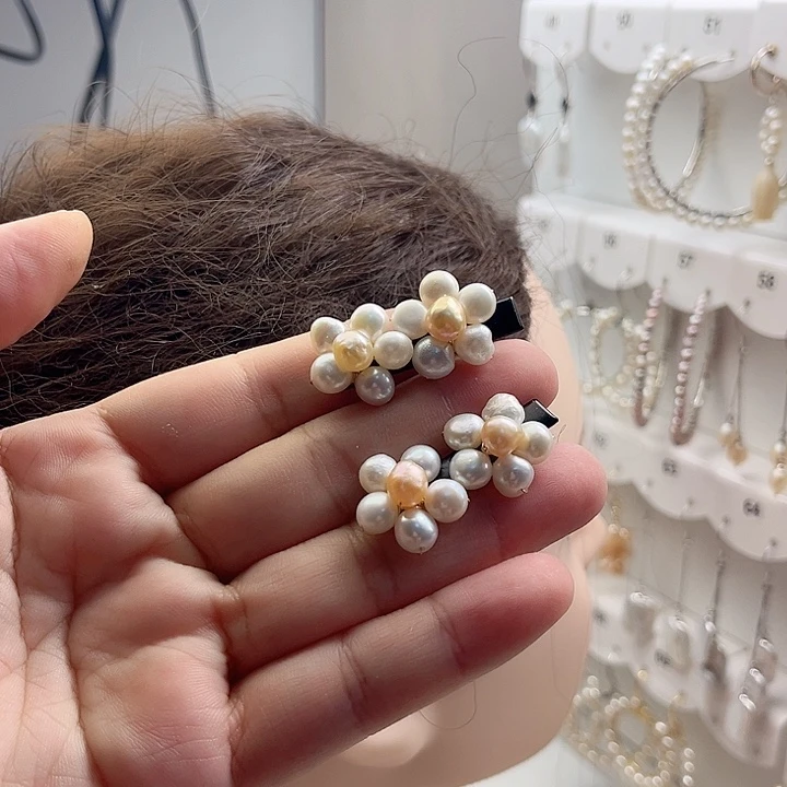 发夹淡水珍珠未镶嵌