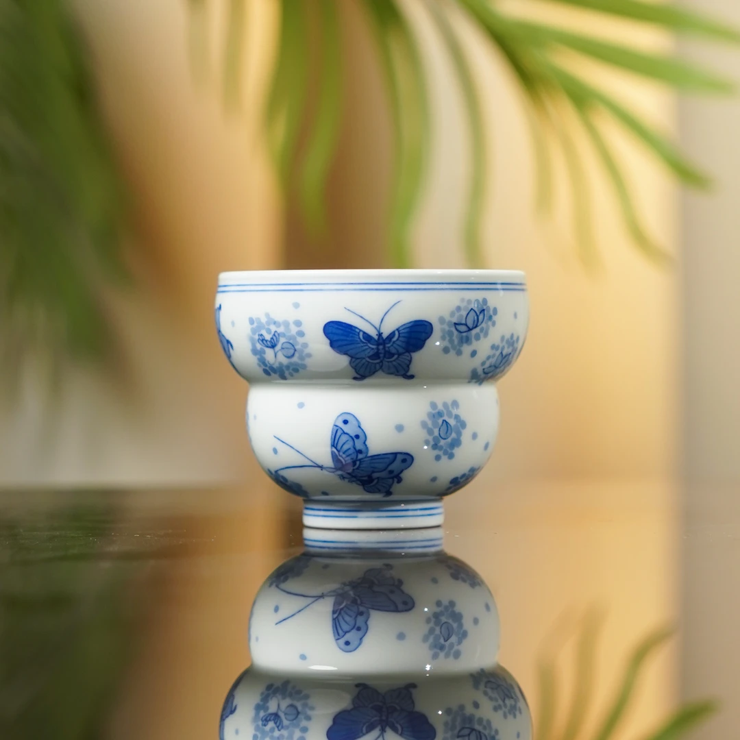 亦然堂  蝴蝶葫芦杯  茶具中式茶道纯手工陶瓷饮茶 NH3126