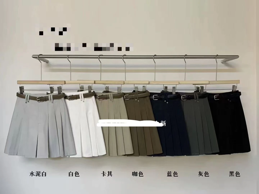 小妳XiaoNi———（夏款休闲百褶裙2420160）