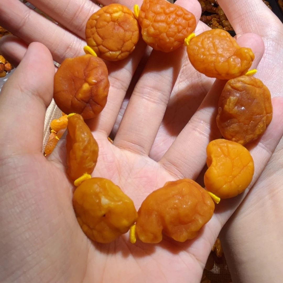 手链琥珀未镶嵌蜜蜡海漂手串