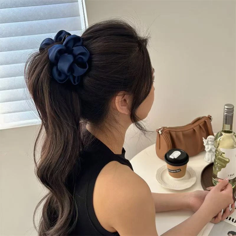 头饰饰品日韩原创设计抓夹百搭简约网红发夹气质夹子花朵流苏头饰