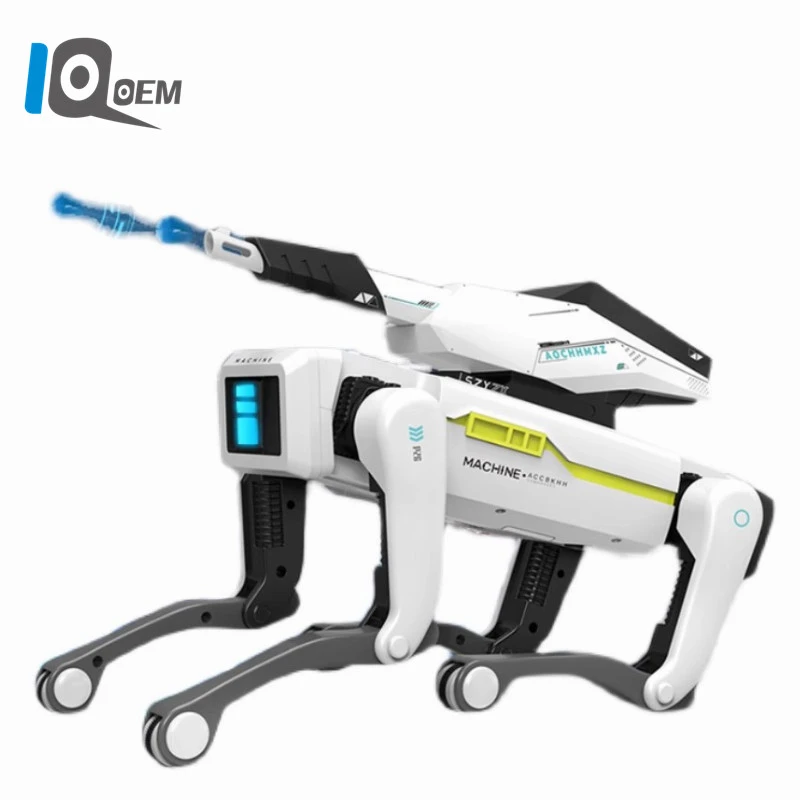 IQOEM AI智能打弹机器狗遥控机器人语音编程握手阿法狗男玩具礼物
