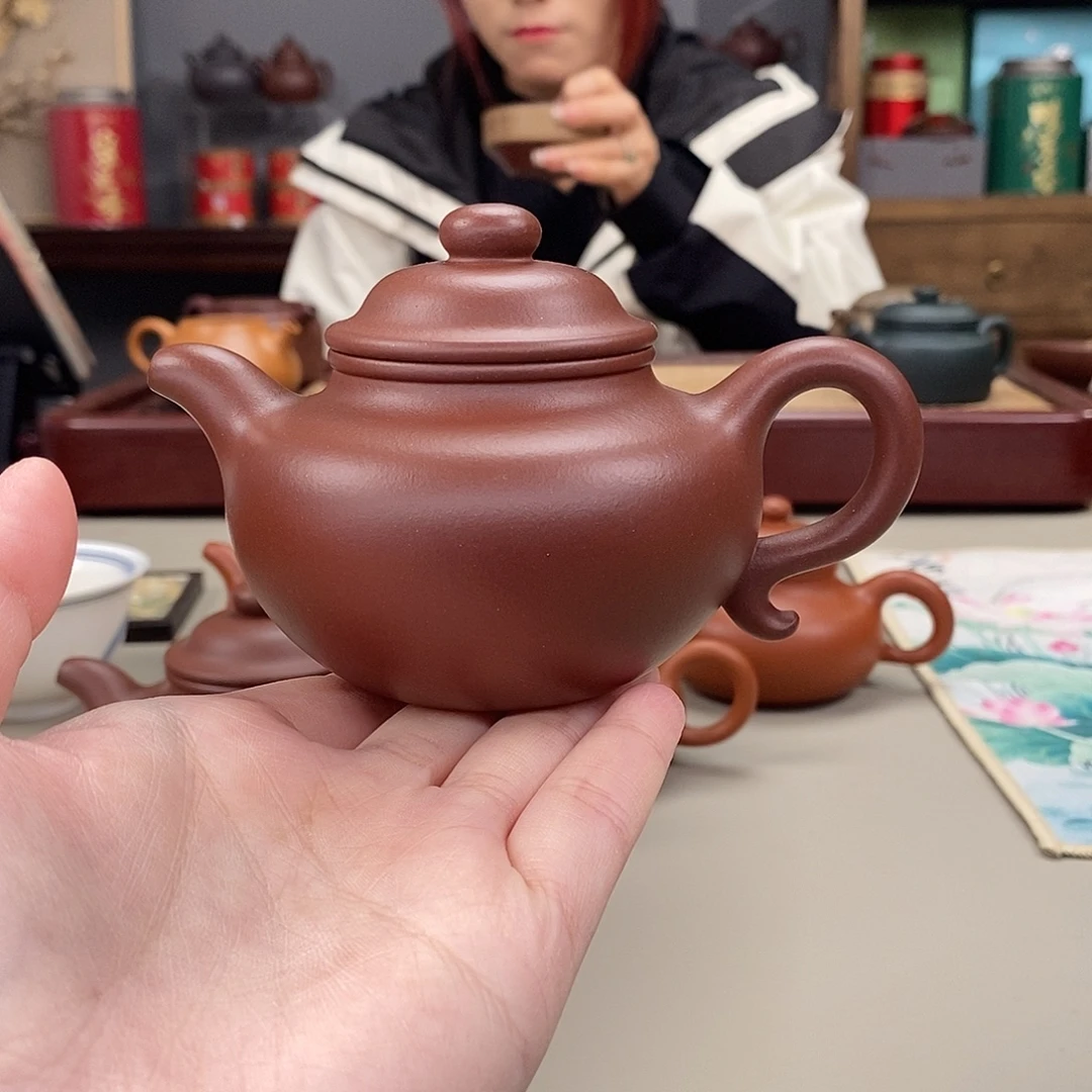 *****茶壶紫砂黄龙源底槽清半手170cc