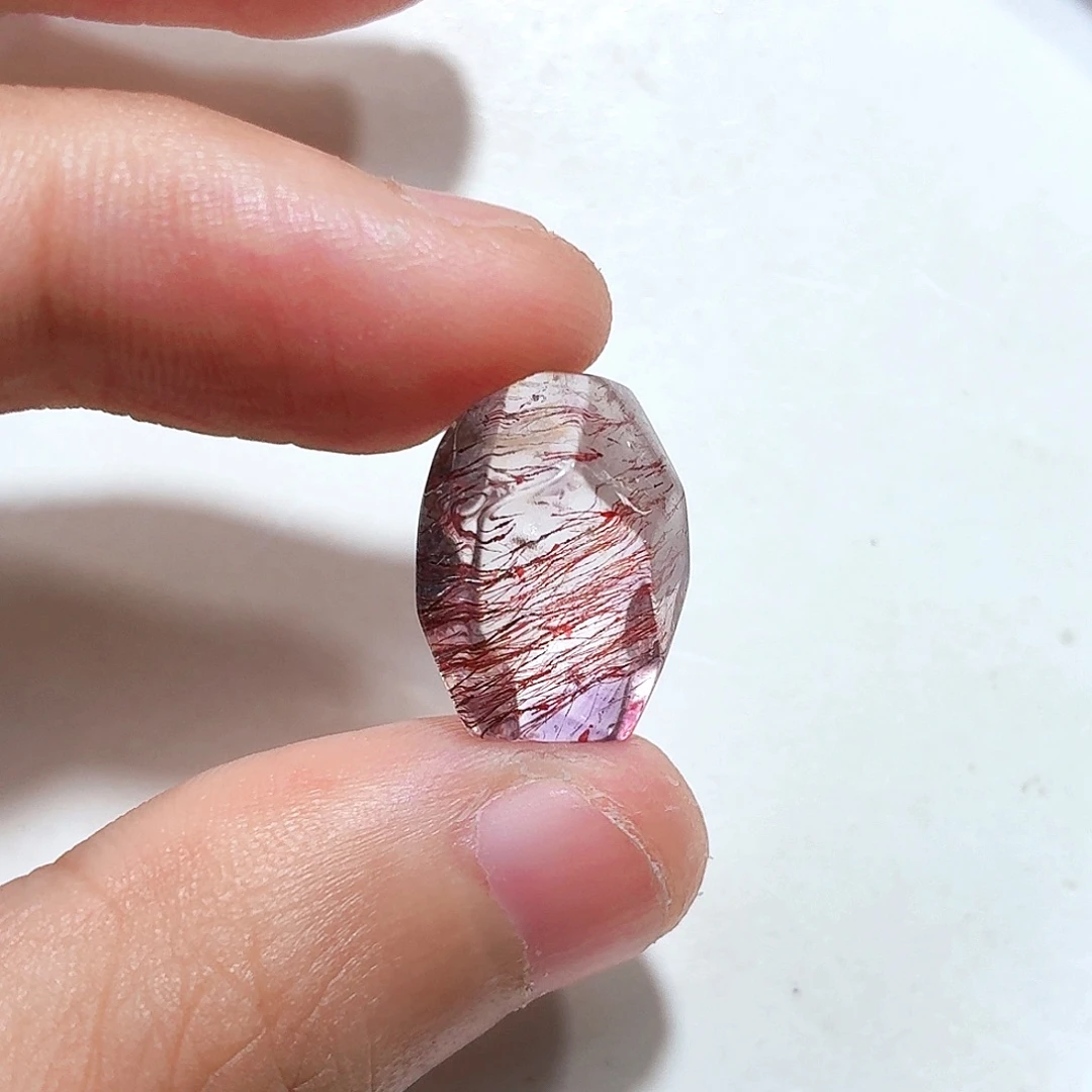 水晶未镶嵌珠宝半成品超七打孔不退换