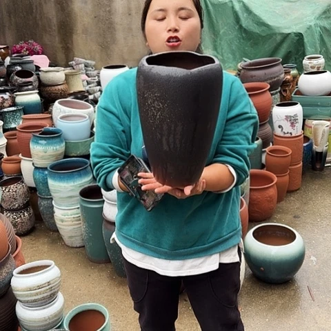 18口32高瑕疵一个盆子。