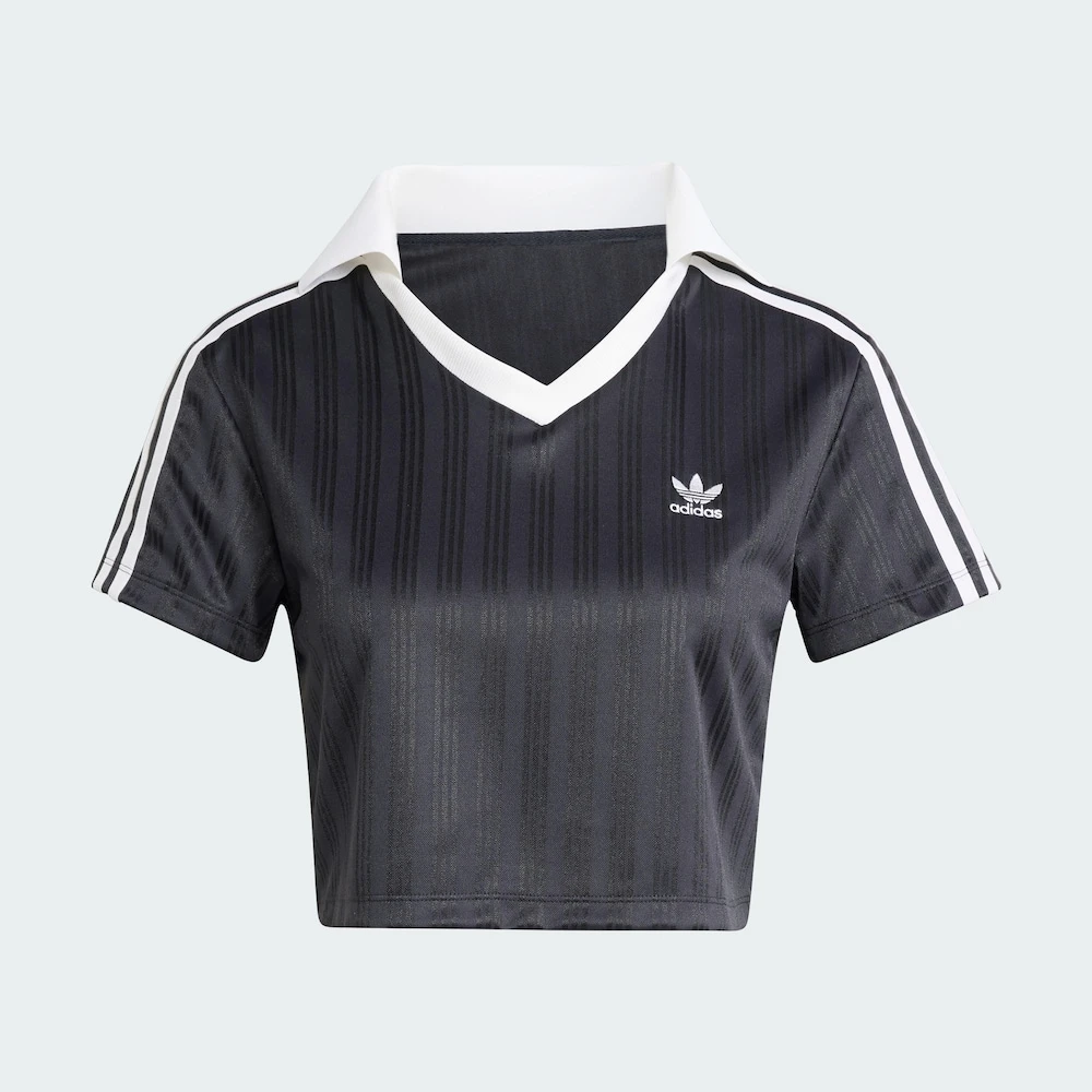 阿迪达斯adidas 透气运动型格圆领短袖T恤女装新款 黑色JD2606#HN
