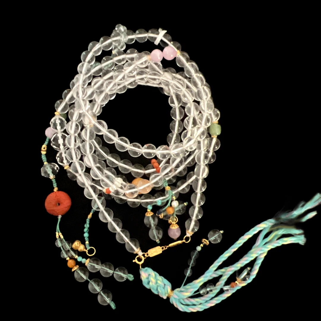 V9128水晶斜挎链孤品