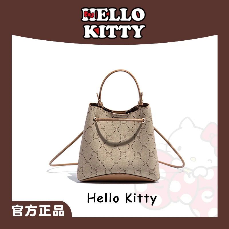 hellokitty手提式手提包通勤潮流单肩水桶磁扣经典单根简约-41452