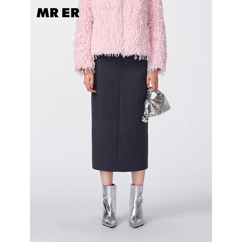 【达人专享】秋冬通勤百搭中长款半身裙休闲直筒裙R4D60663