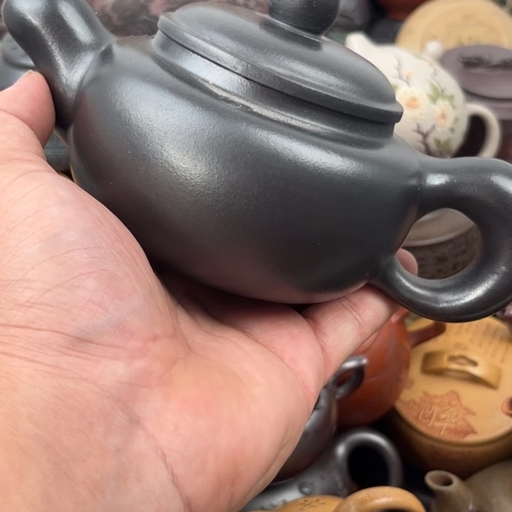 茶壶紫砂紫纱瑕疵
