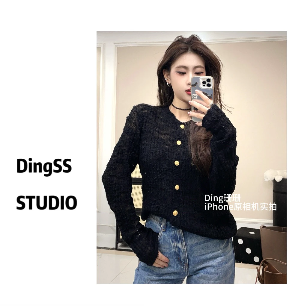 【珊珊推荐】罗兰缪斯2025春季新款香风质感云朵百搭上衣