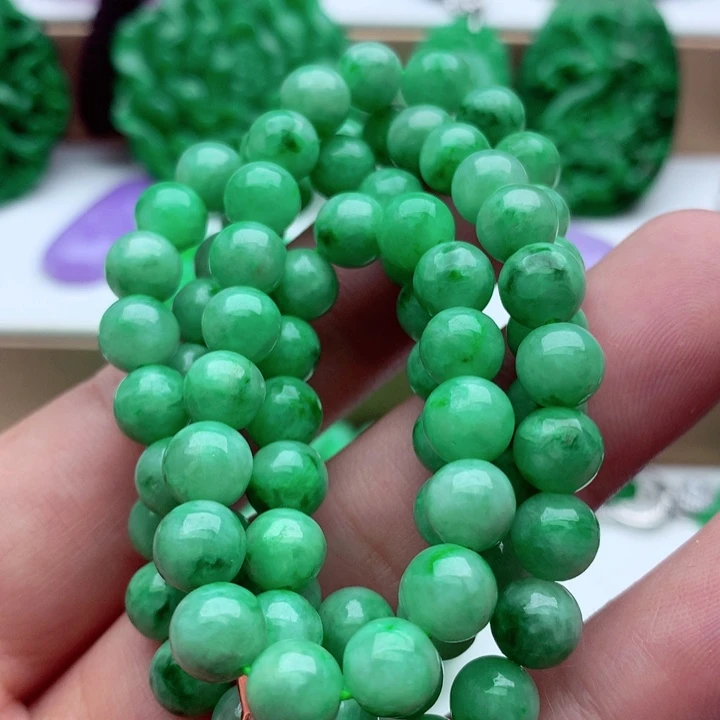 翡翠未镶嵌毛衣链