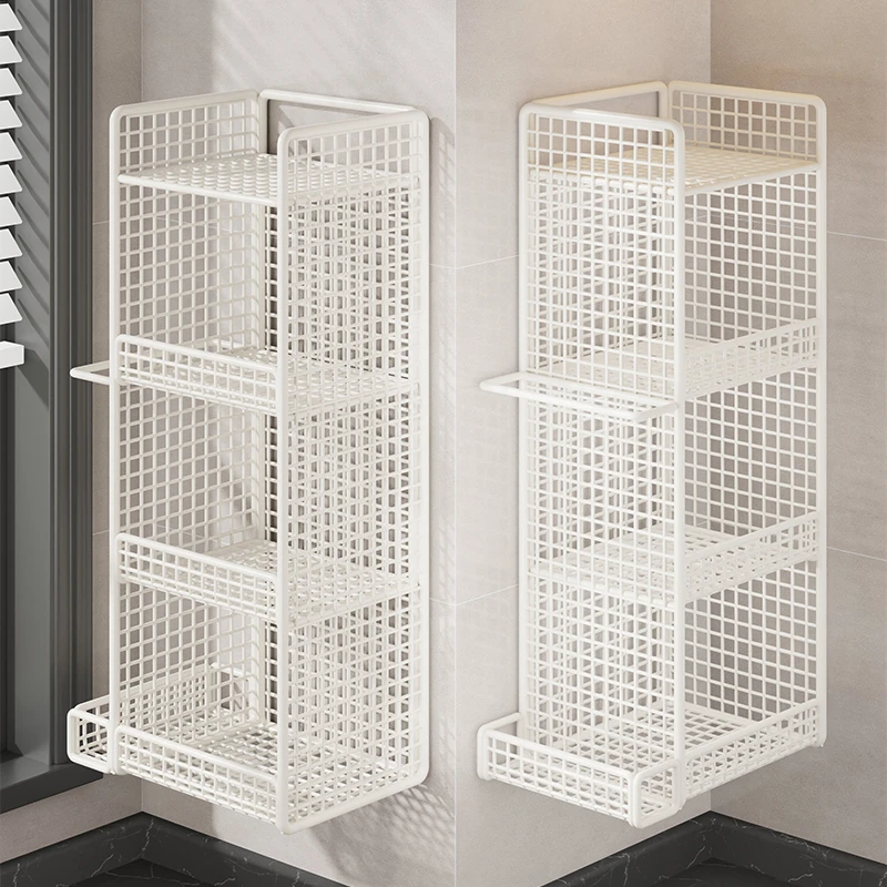 厨房置物架葱姜蒜多功能免打孔墙上壁挂式蔬菜收纳筐大葱放置神器