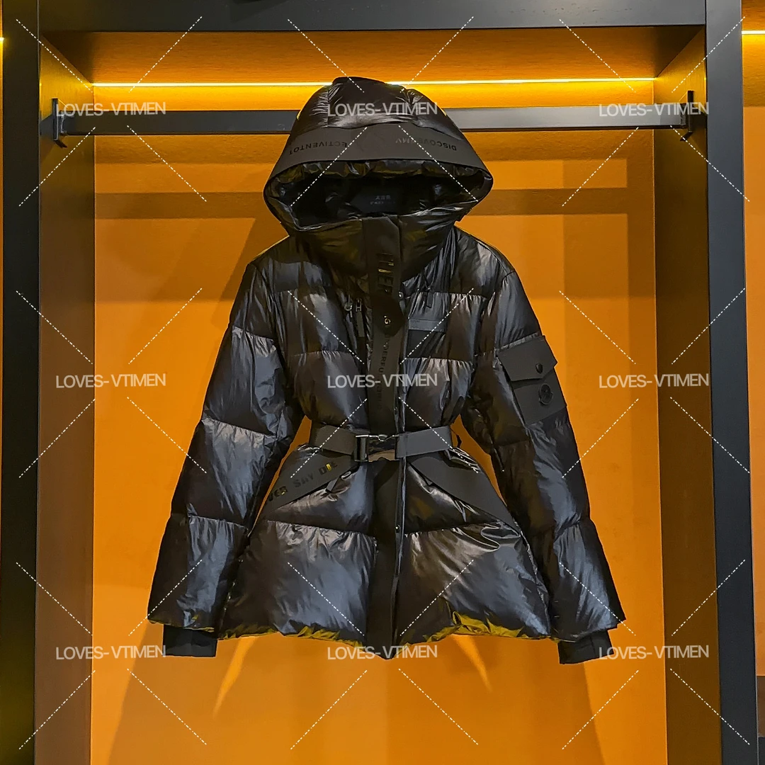 【小鬼专属】羽绒白鸭绒时尚设计师轻奢显瘦收腰羽绒服25633